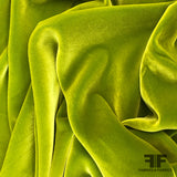 Solid Velvet - Lime Green - Fabrics & Fabrics