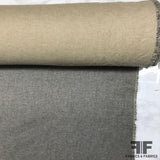 Italian Double-Faced Wool Coating - Grey/Taupe - Fabrics & Fabrics