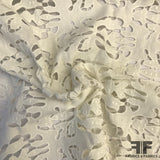Abstract Floral Guipure Lace - White - Fabrics & Fabrics