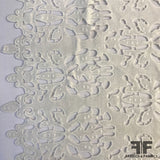 Abstract Floral Guipure Lace - White - Fabrics & Fabrics