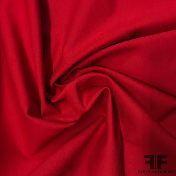 Italian Stretch Rayon Nylon Ponte Knit - Red – Fabrics & Fabrics