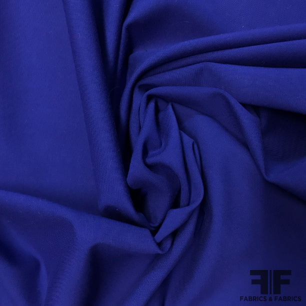 Italian Rayon Spandex Ponte Knit - Royal Blue – Fabrics & Fabrics