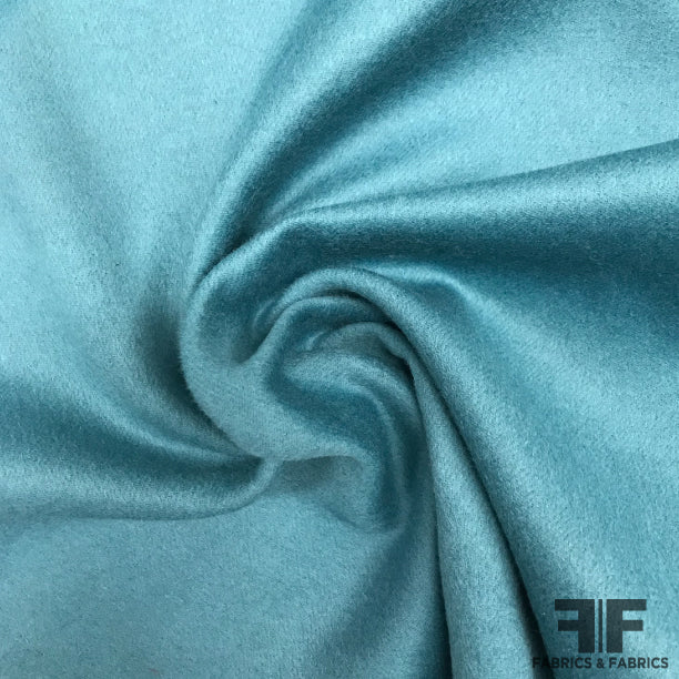 Double-Faced Angora Wool Coating - Ocean Blue – Fabrics & Fabrics