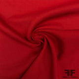 Italian Light-Weight Twill Wool Coating - Red