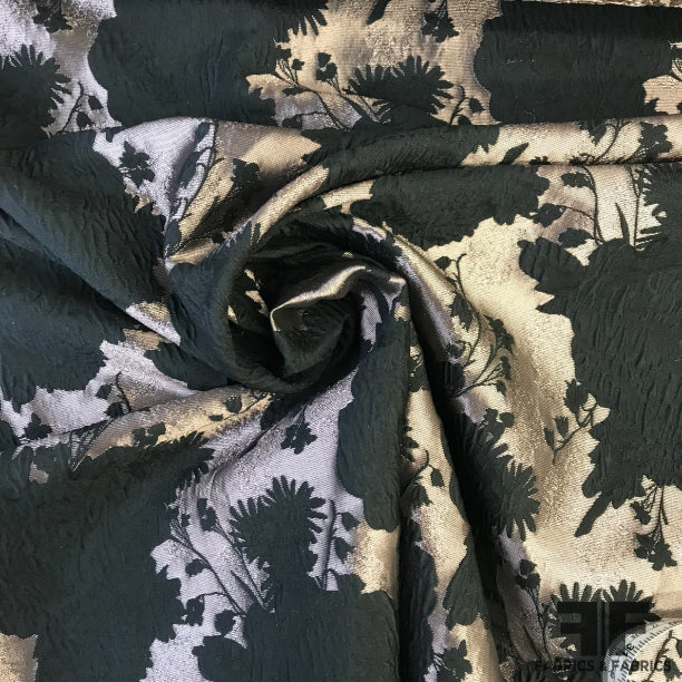 Floral Brocade - Black/Pink - Fabrics & Fabrics