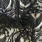 Ottoman Pattern Guipure Lace - Black