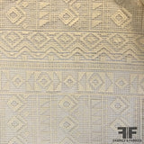 Geometric Guipure Lace - Cream - Fabrics & Fabrics