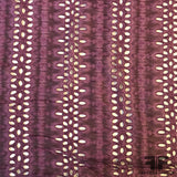 Tie-Dye Silk/Cotton Eyelet - Purple