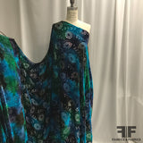 Cut Silk Velvet - Blue/Green - Fabrics & Fabrics