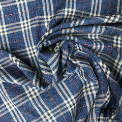 Veronica Beard Italian Plaid Wool and Linen Suiting - Brown/Blue – Fabrics  & Fabrics