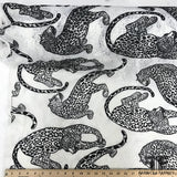 Cheetah Embroidered Novelty Lace - Black/White - Fabrics & Fabrics