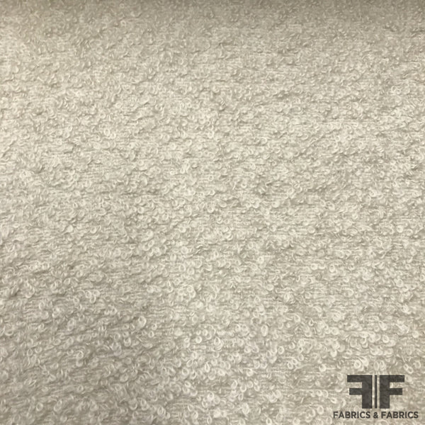 Italian Wool Boucle Coating - Ivory – Fabrics & Fabrics