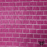 Italian Novelty Basketweave-Look Cotton Lace - Hot Pink