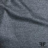 Italian Wool Twill Suiting - Dark Grey/Indigo