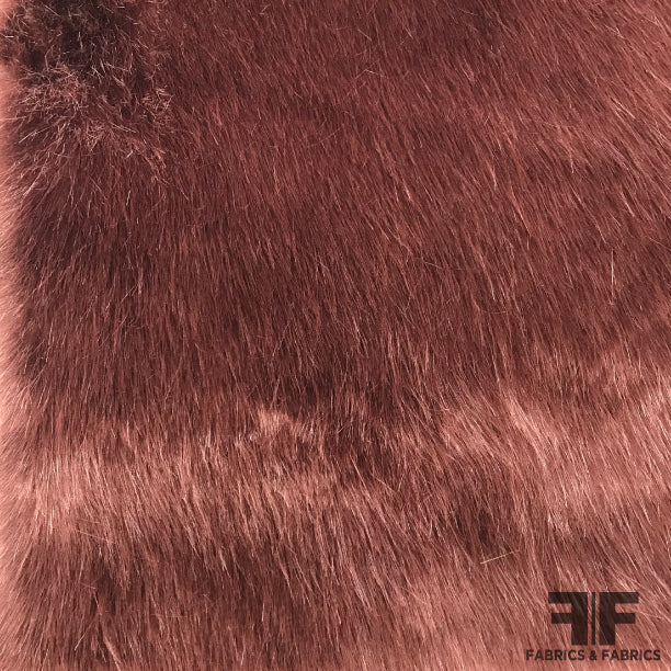 Faux Fur - Bordeaux - Fabrics & Fabrics