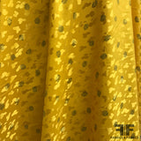Polka Dot Silk Jacquard - Yellow Gold