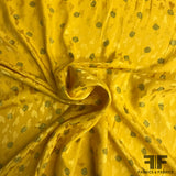 Polka Dot Silk Jacquard - Yellow Gold