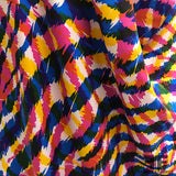 Italian Abstract Animal Print Silk Twill - Multicolor