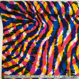 Italian Abstract Animal Print Silk Twill - Multicolor