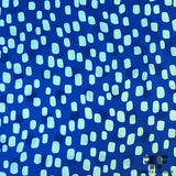 Boxy Polka Dot Printed Silk Jacquard - Blue/Light Blue