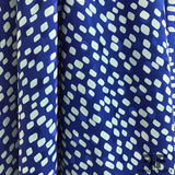 Boxy Polka Dot Printed Silk Jacquard - Blue/Light Blue