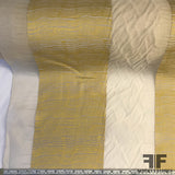 Novelty Striped Organza - Tan/Gold