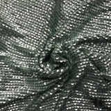 Sequined Silk Georgette - Seafoam/Silver