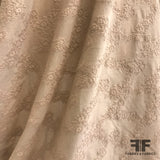 Italian Burnout Embroidered Cotton - Nude/Beige