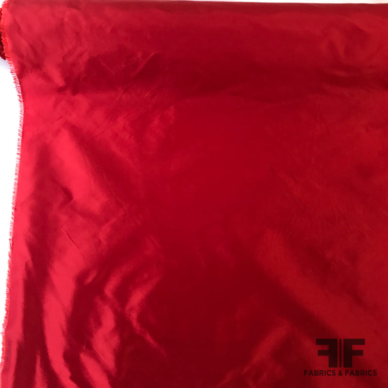 Solid Silk Taffeta - Red