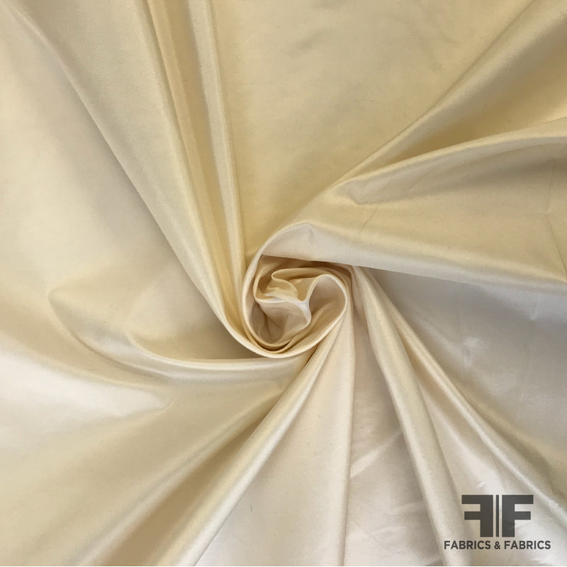 Solid Silk Taffeta - Cream - Fabric by the Yard