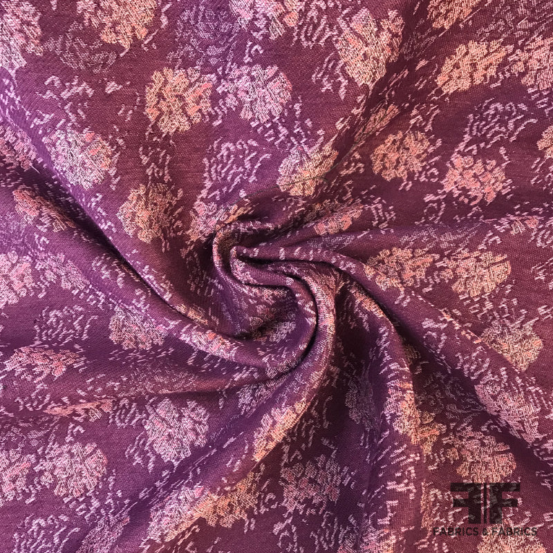 Floral Brocade - Purple/Mauve