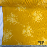 Floral Rayon Twill - Yellow