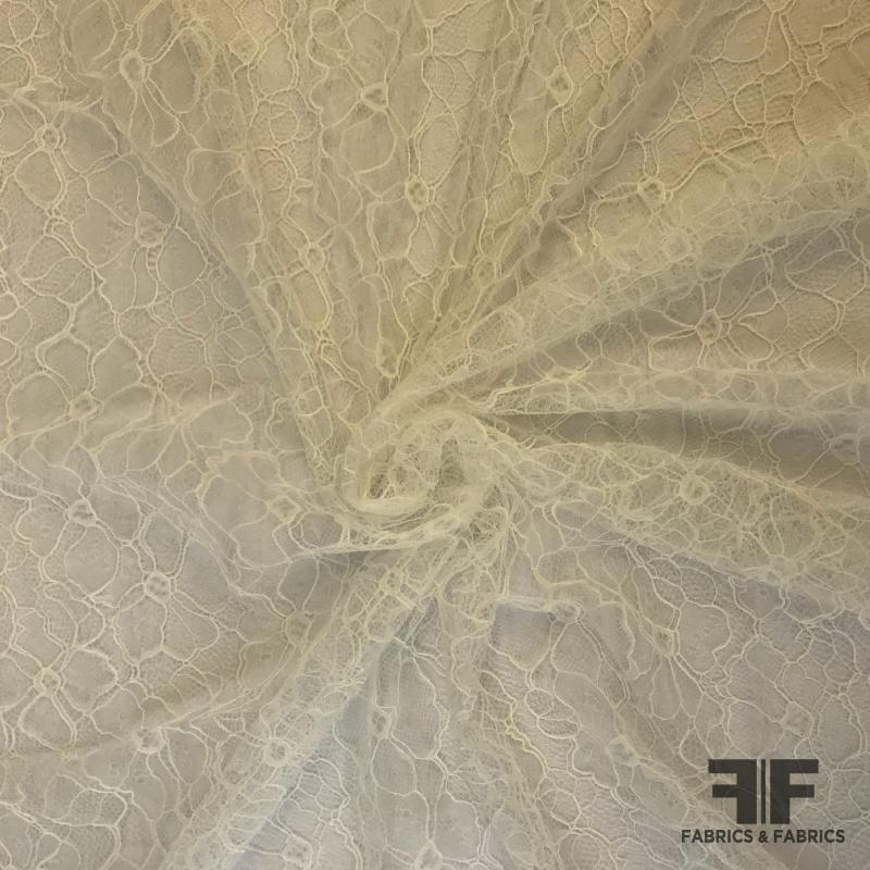 French Chantilly Lace - Silk White – Fabrics & Fabrics