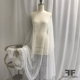 French Chantilly Lace - Silk White