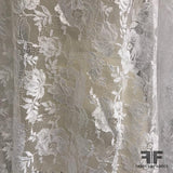 French Chantilly Lace, Slight Sheen - White
