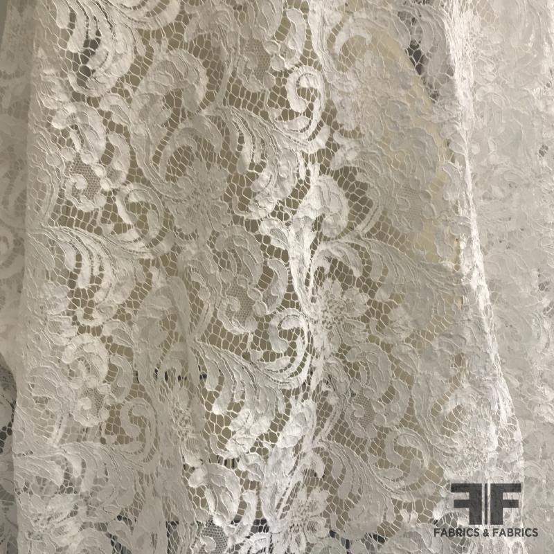 French Corded Lace with Small Scallops - Off-White – Fabrics & Fabrics