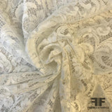 French Corded Lace with Small Scallops - Off-White