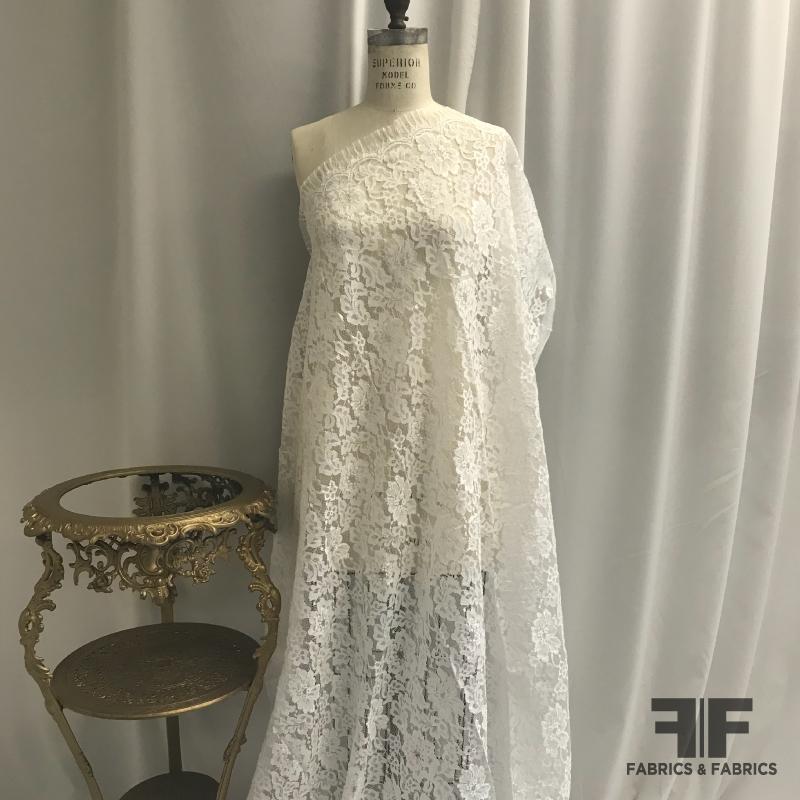 leavers lace dress Ivory Leavers Lace