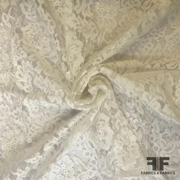 Leavers Lace (55” stripes) - Off White – Fabrics & Fabrics