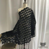 French Alencon Lace - Black