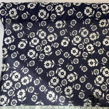Floral Cotton Voile - Navy/White