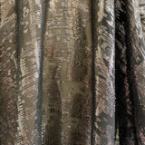 Abstract Silk Chiffon with Lurex - Silver/Black