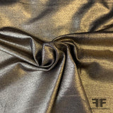 Gold Foil Printed Ponte Knit - Gold/Black