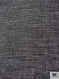 Metallic Wool Gauze - Silver/Black