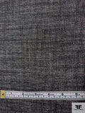 Metallic Wool Gauze - Silver/Black