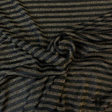 Metallic Striped Rayon Knit - Gold/Black