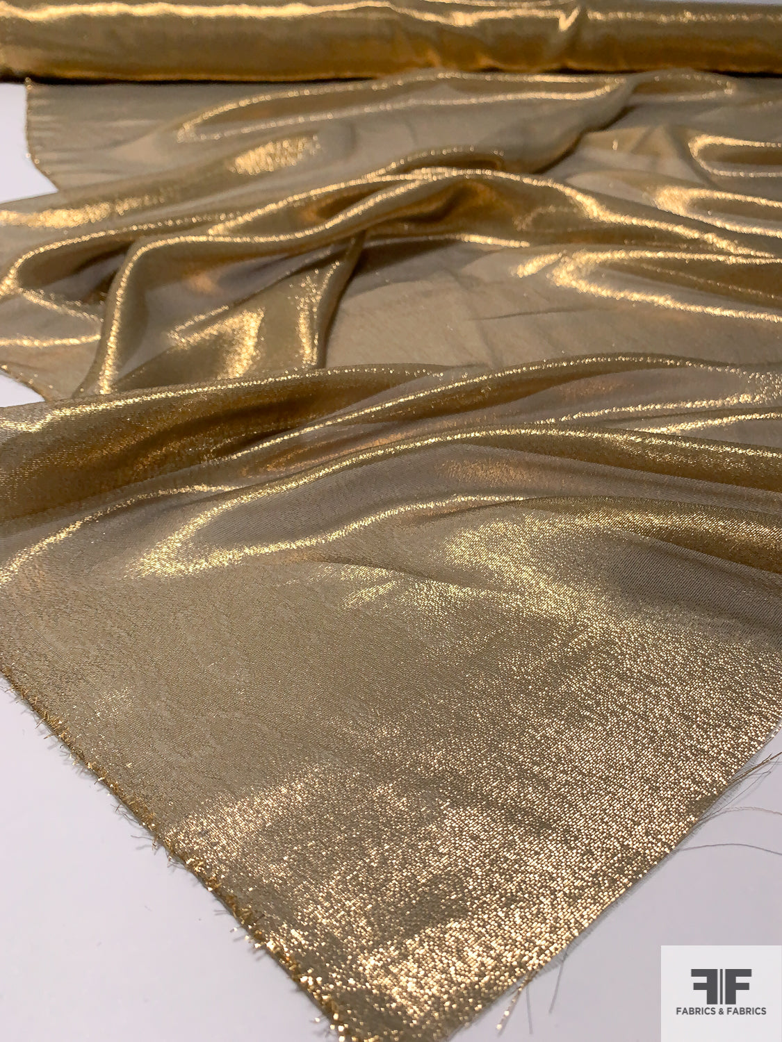 Sheer Metallic Lamé - Gold  FABRICS & FABRICS – Fabrics & Fabrics