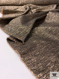 Textured High Stretch Knit Lamé - Gold/Black