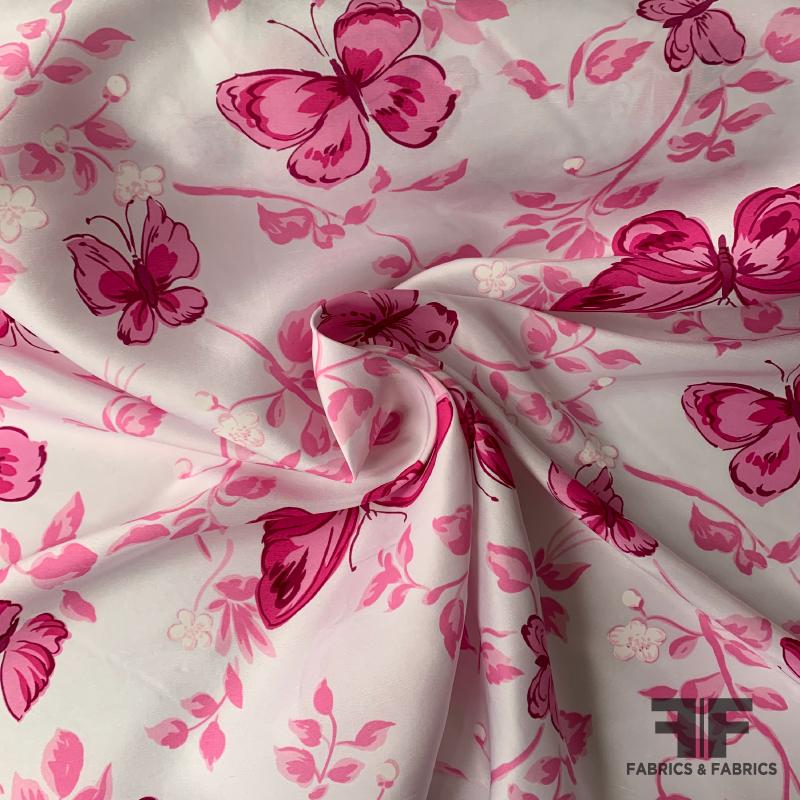 Heavenly Pink Silk Shantung Windowpane 44