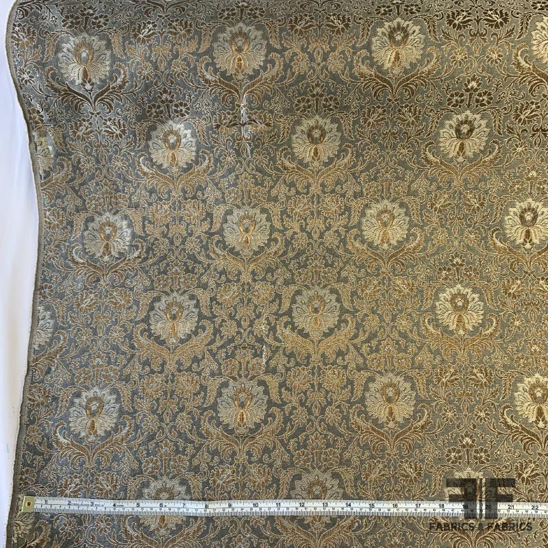 Metallic Renaissance Jacquard Brocade - Silver/Gold | FABRICS & FABRICS ...